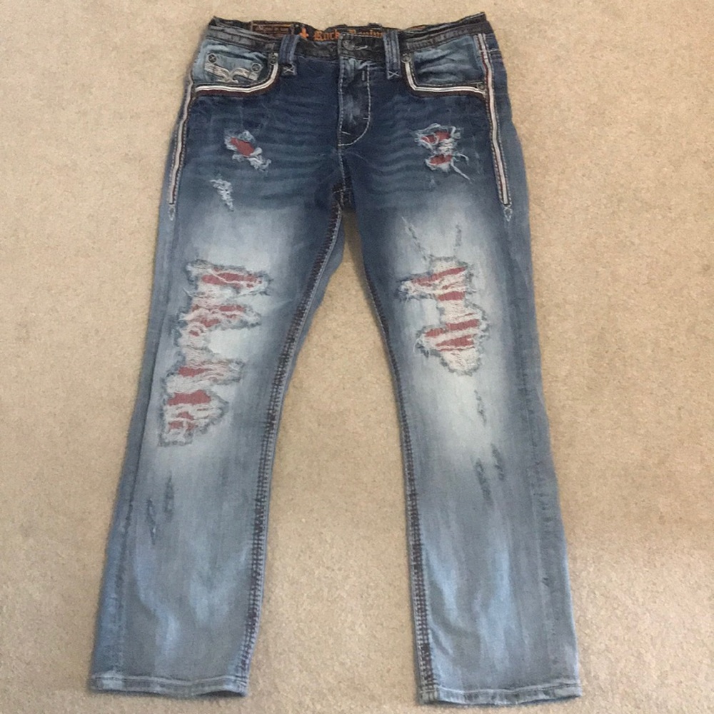 Rock Revival Men’s Jeans! Hemmed length